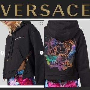New!💕Versace Medusa logo printed hoodie